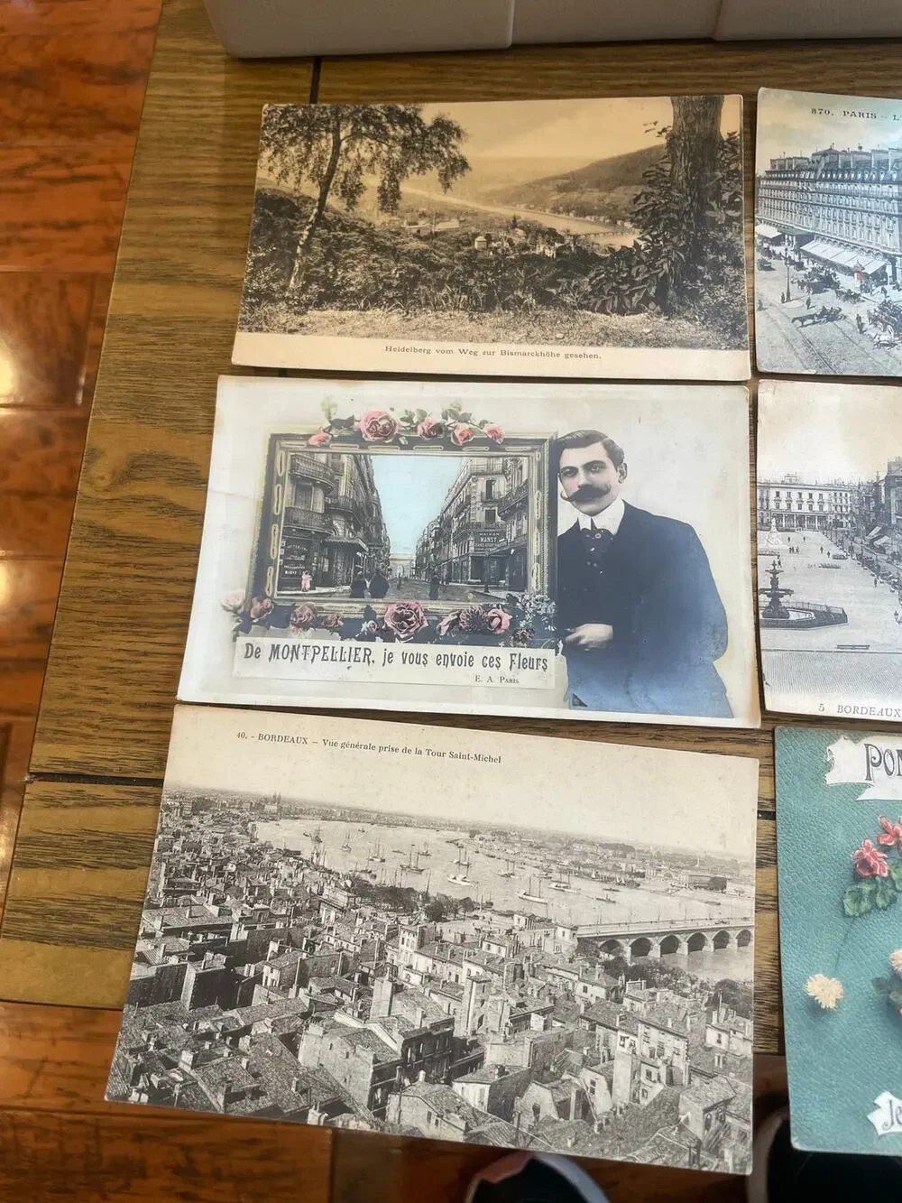Lot of 8 Antique French Postcards Toulouse Bordeaux Paris Montpellier France